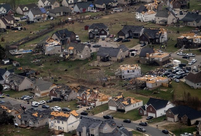 Snowfall, rain and gusty winds hit Northeast as Tennessee recovers from deadly tornadoes | iNFOnews.ca