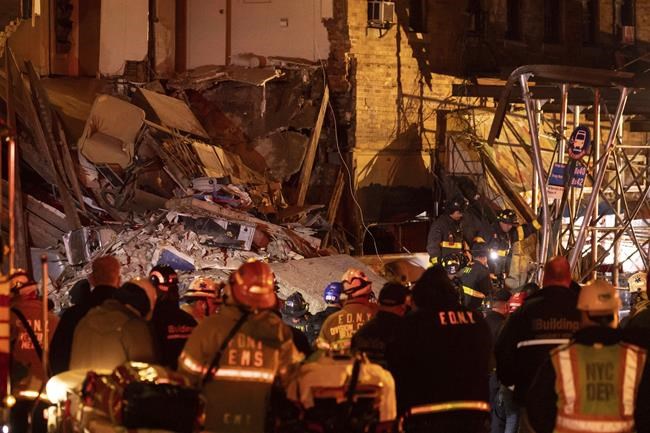 No victims found in huge debris pile after corner of Bronx apartment building collapses | iNFOnews.ca