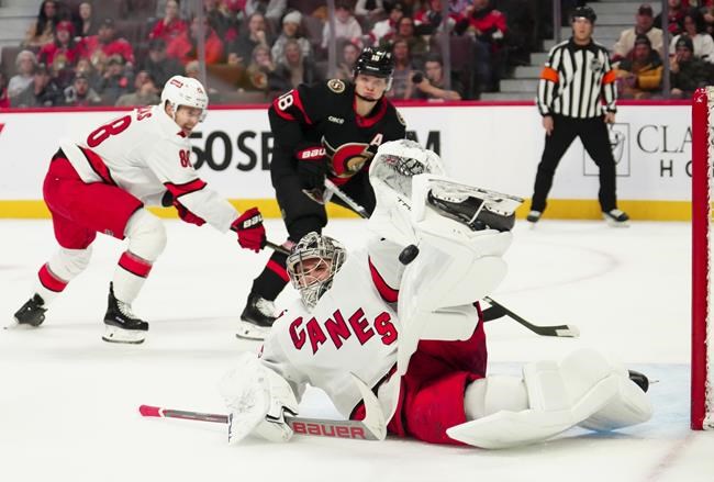 Aho has three-point night to lead Hurricanes to 4-1 victory over Senators | iNFOnews.ca