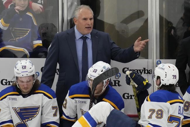 Blues fire coach Craig Berube after team's 4th straight loss; Bannister named interim coach | iNFOnews.ca
