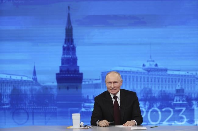 An emboldened, confident Putin says there will be no peace in Ukraine until Russia's goals are met | iNFOnews.ca