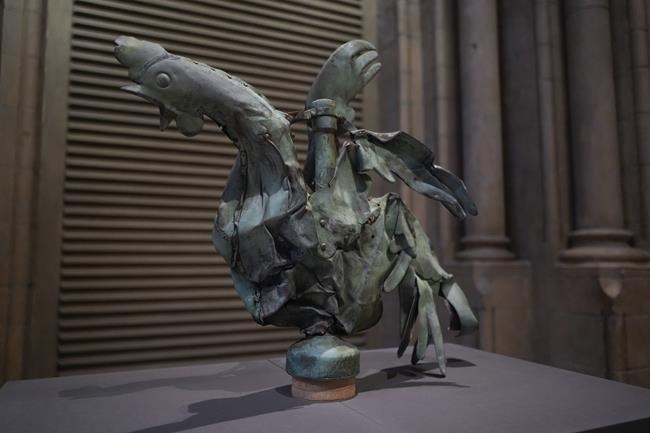 In pivotal moment, Notre Dame Cathedral spire gets golden rooster weathervane, a symbol of a phoenix | iNFOnews.ca In pivotal moment, Notre Dame Cathedral spire gets golden rooster weathervane, a symbol of a phoenix | iNFOnews.ca