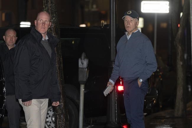 Car plows into parked vehicle in Biden's motorcade outside Delaware campaign headquarters | iNFOnews.ca