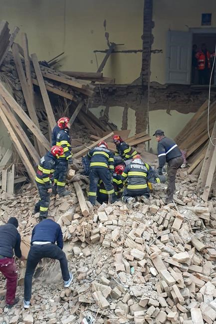 1 dead, 3 injured after boarding school partially collapses in central Romania | iNFOnews.ca 1 dead, 3 injured after boarding school partially collapses in central Romania | iNFOnews.ca