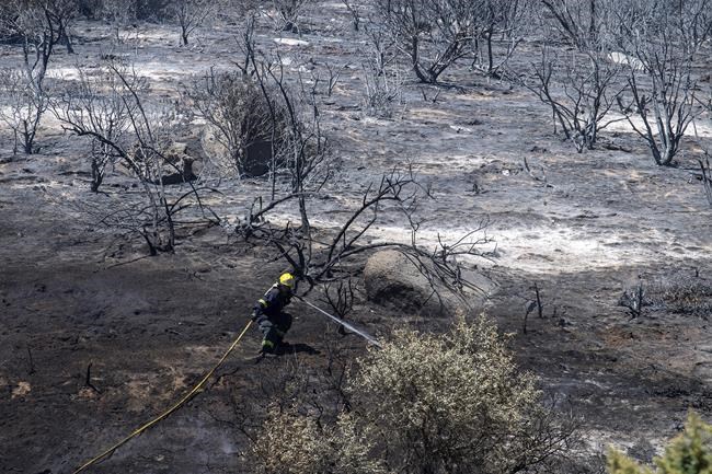 Firefighters battle a wildfire on the slopes of a mountain near Cape Town in South Africa | iNFOnews.ca Firefighters battle a wildfire on the slopes of a mountain near Cape Town in South Africa | iNFOnews.ca
