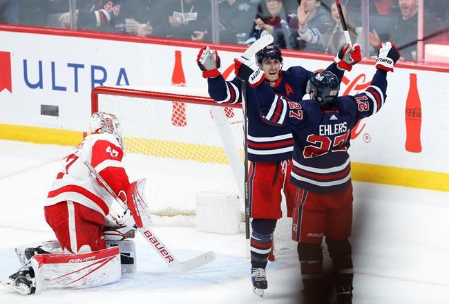 Vilardi scores and adds two assists to lead Jets to a 5-2 victory over Red Wings | iNFOnews.ca