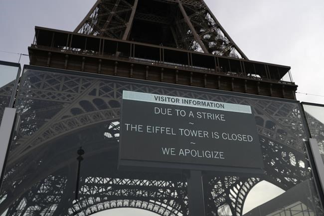 The Eiffel Tower is closed while workers strike on the 100th anniversary of its founder's death | iNFOnews.ca