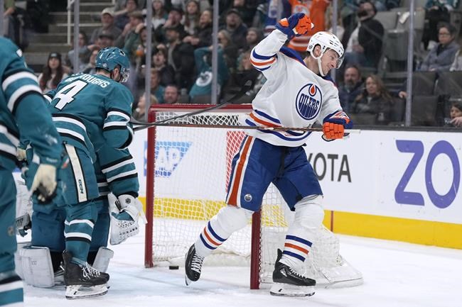 Zach Hyman keys fast start as the Edmonton Oilers beat the San Jose Sharks 5-0 | iNFOnews.ca Zach Hyman keys fast start as the Edmonton Oilers beat the San Jose Sharks 5-0 | iNFOnews.ca