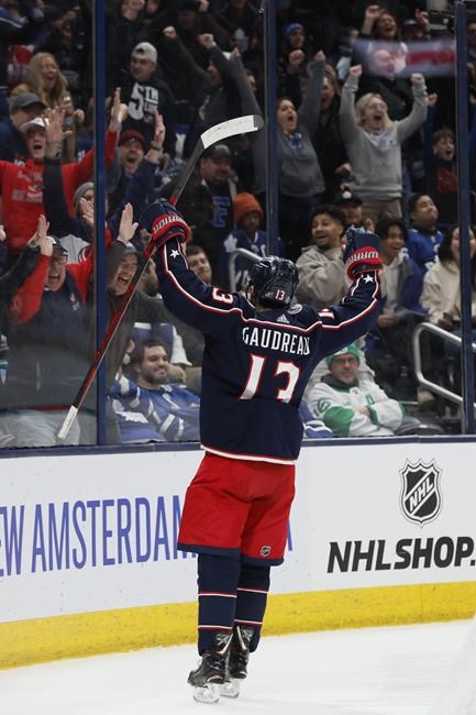 Gaudreau scores on the rebound to give Blue Jackets 6-5 OT win over Maple Leafs | iNFOnews.ca