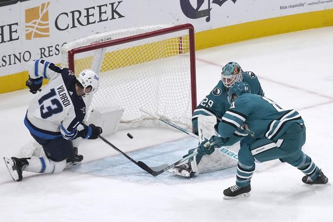Jets beat Sharks 2-1 to extend points streak to franchise-record 10 games | iNFOnews.ca Jets beat Sharks 2-1 to extend points streak to franchise-record 10 games | iNFOnews.ca