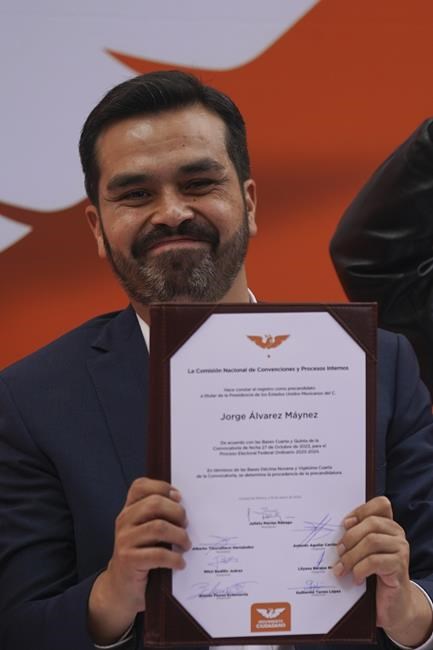 Mexico's small Citizen's Movement party nominates congressman for president | iNFOnews.ca