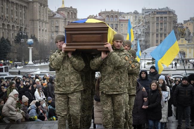 Hundreds gather in Ukraine's capital to honor renowned poet who was also a soldier killed in action | iNFOnews.ca Hundreds gather in Ukraine's capital to honor renowned poet who was also a soldier killed in action | iNFOnews.ca