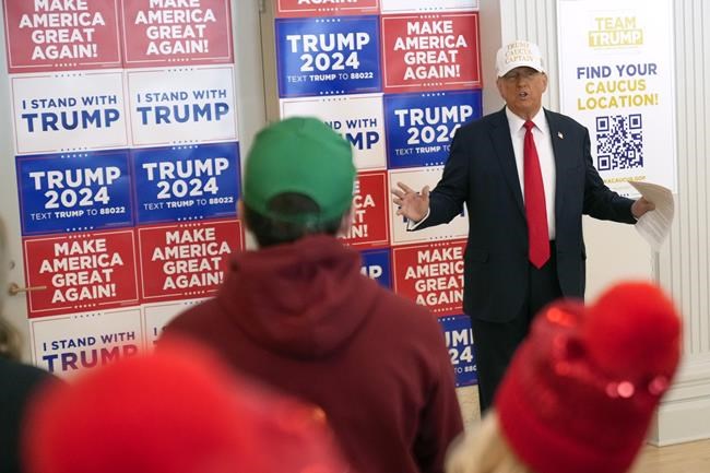 In his closing pitch to Iowa Republicans, Trump says their votes can help him punish his enemies | iNFOnews.ca