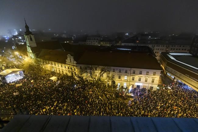 Thousands rally across Slovakia to condemn changes to penal code proposed by populist prime minister | iNFOnews.ca