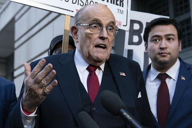 A diverse coalition owed money by Rudy Giuliani meets virtually for first bankruptcy hearing | iNFOnews.ca