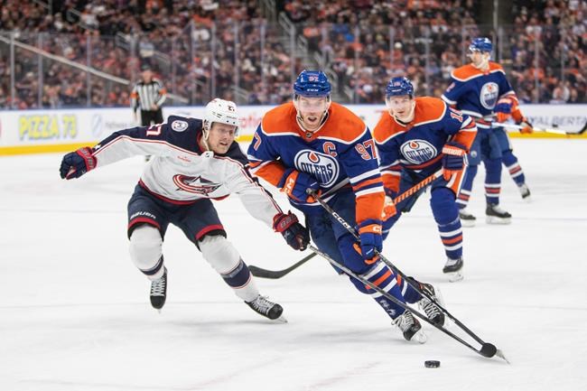 Oilers win 14th in a row with 4-1 decision over Blue Jackets | iNFOnews.ca Oilers win 14th in a row with 4-1 decision over Blue Jackets | iNFOnews.ca