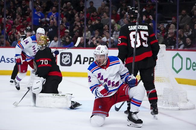 Rangers' second-period outburst sinks Senators 7-2 | iNFOnews.ca Rangers' second-period outburst sinks Senators 7-2 | iNFOnews.ca
