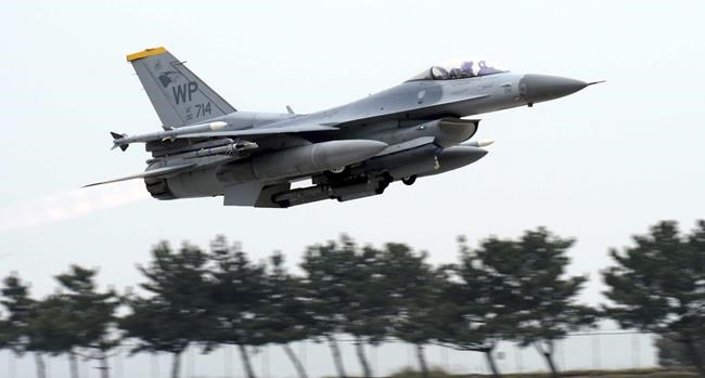 US pilot safely ejects before his F-16 fighter jet crashes in South Korean sea | iNFOnews.ca