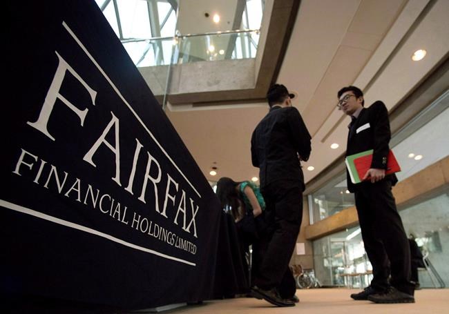 Fairfax Financial shares down after report by short seller Muddy Waters Research | iNFOnews.ca