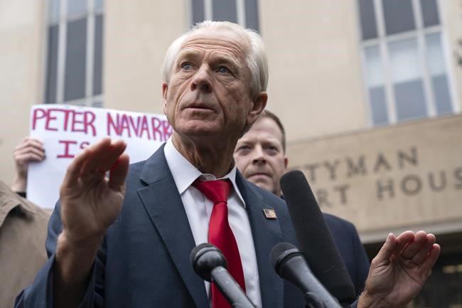 Judge denies Peter Navarro's bid to remain out of prison while appealing contempt of Congress case | iNFOnews.ca Judge denies Peter Navarro's bid to remain out of prison while appealing contempt of Congress case | iNFOnews.ca