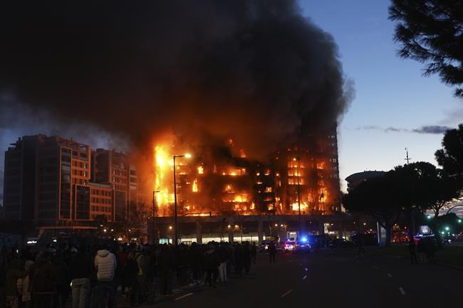 Soccer games involving Valencia and Levante postponed after deadly fire in eastern Spain | iNFOnews.ca
