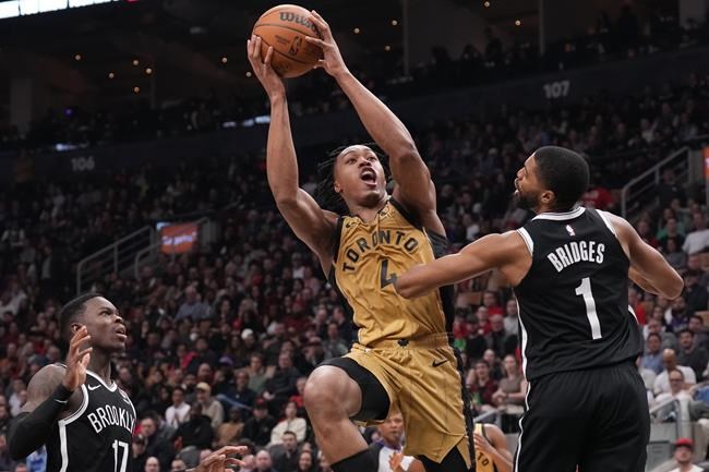 Barnes's double-double leads Raptors past Nets; Toronto stays alive in play-in chase | iNFOnews.ca Barnes's double-double leads Raptors past Nets; Toronto stays alive in play-in chase | iNFOnews.ca