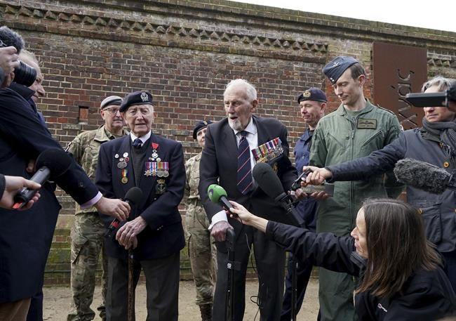 D-Day vets in Britain honor comrades as 13 names are added to a memorial | iNFOnews.ca