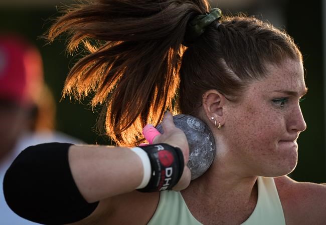 Canada's Sarah Mitton wins gold in shot put at world indoor athletics championships | iNFOnews.ca Canada's Sarah Mitton wins gold in shot put at world indoor athletics championships | iNFOnews.ca