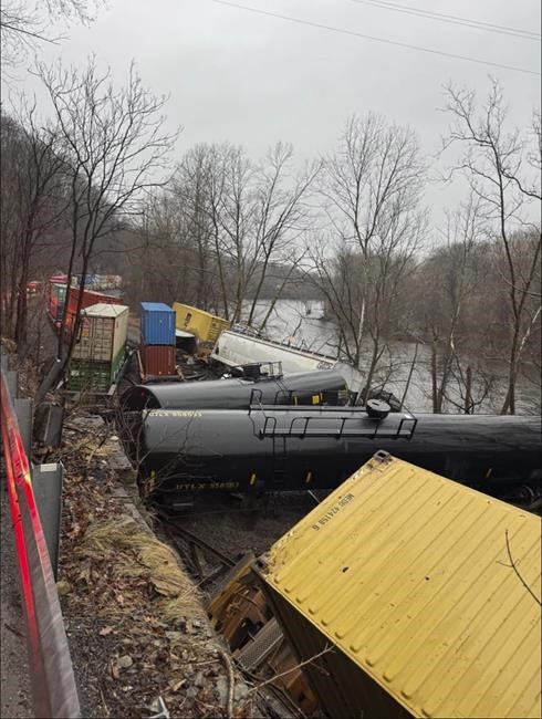 Three trains involved in 'collision and derailment' in eastern Pennsylvania; no injuries reported | iNFOnews.ca Three trains involved in 'collision and derailment' in eastern Pennsylvania; no injuries reported | iNFOnews.ca