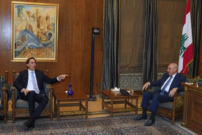 Strikes along Israel-Lebanon border kill 4 people as US envoy visits Beirut to press a cease-fire | iNFOnews.ca