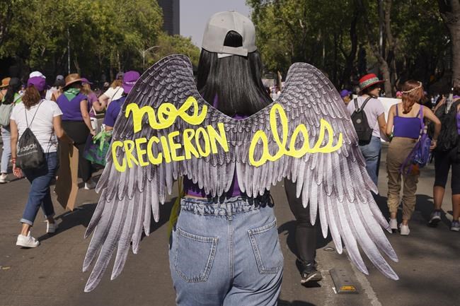 Facing historic shifts, Latin American women bathe streets in purple on International Women's Day | iNFOnews.ca