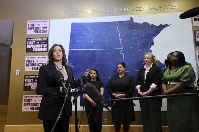 In a first, Vice President Harris visits Minnesota abortion clinic to blast ‘immoral’ restrictions | iNFOnews.ca In a first, Vice President Harris visits Minnesota abortion clinic to blast ‘immoral’ restrictions | iNFOnews.ca