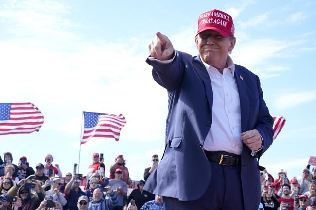 Trump posts video with an image of a hog-tied Biden, drawing a rebuke from Democrat's campaign | iNFOnews.ca