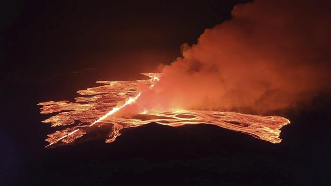 A volcano in Iceland is erupting for the fourth time in 3 months, sending plumes of lava skywards | iNFOnews.ca A volcano in Iceland is erupting for the fourth time in 3 months, sending plumes of lava skywards | iNFOnews.ca