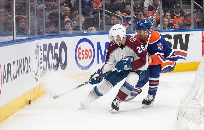 Lehkonen scores in OT as rolling Avalanche tip Oilers 3-2 | iNFOnews.ca Lehkonen scores in OT as rolling Avalanche tip Oilers 3-2 | iNFOnews.ca