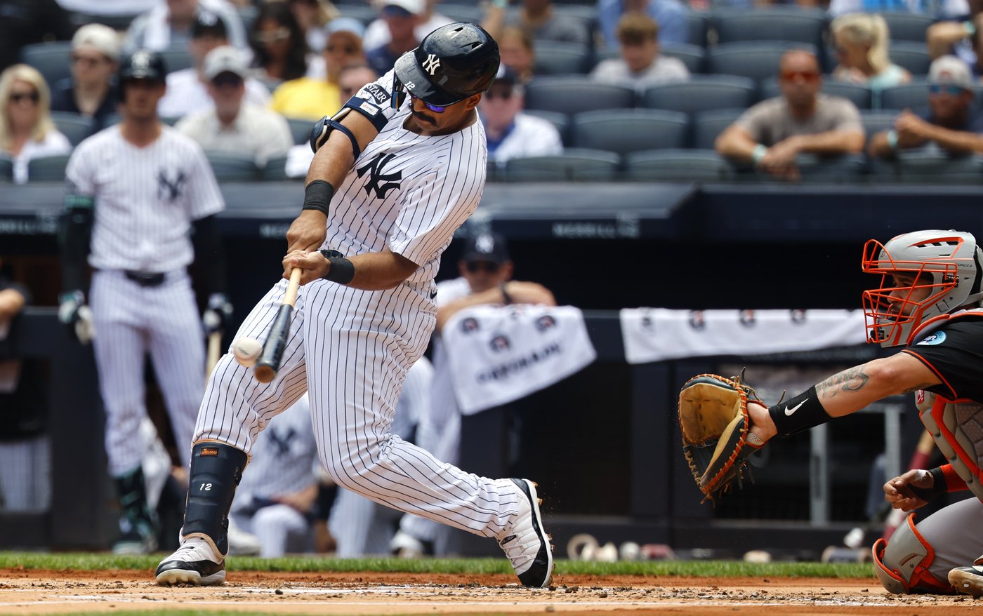 Yankees center fielder Trent Grisham leaves game at Toronto because of tight left hamstring | iNFOnews.ca Yankees center fielder Trent Grisham leaves game at Toronto because of tight left hamstring | iNFOnews.ca