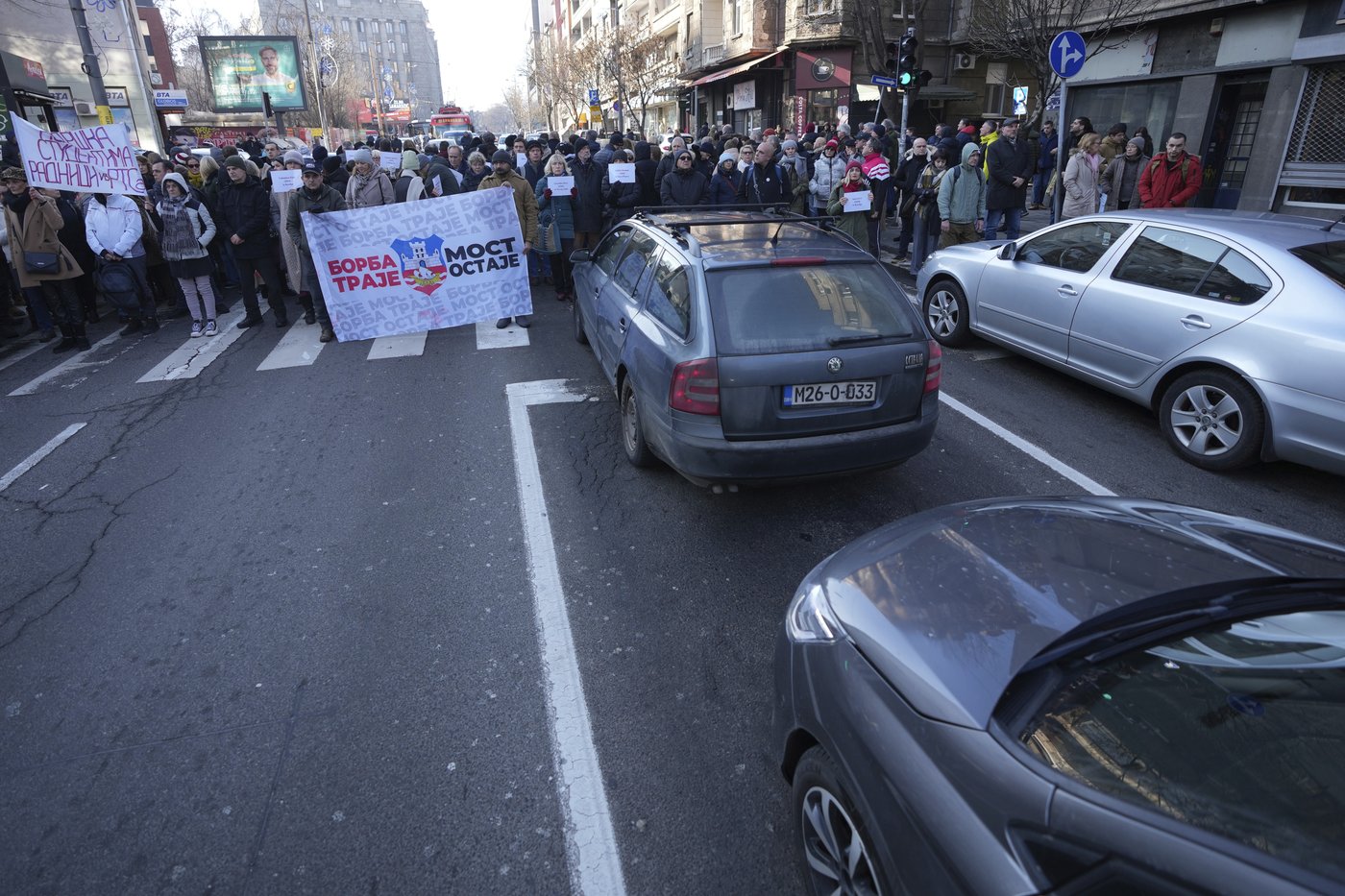 Student marches, traffic blockades in Serbia as protests persist over concrete canopy fall | iNFOnews.ca Student marches, traffic blockades in Serbia as protests persist over concrete canopy fall | iNFOnews.ca