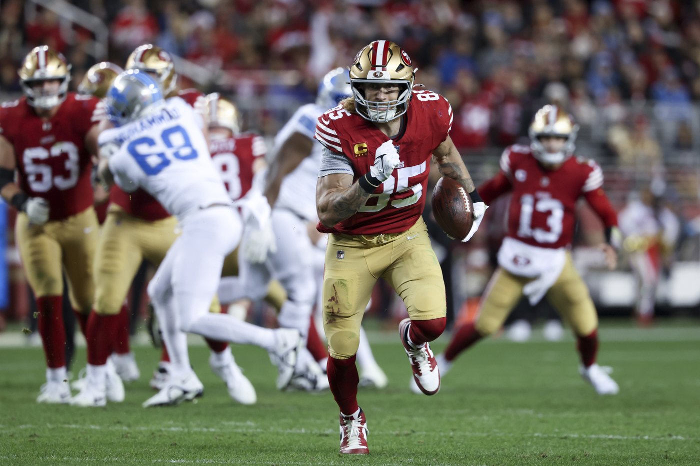 George Kittle's all-around excellence earns him the honor of top tight end in AP rankings | iNFOnews.ca George Kittle's all-around excellence earns him the honor of top tight end in AP rankings | iNFOnews.ca