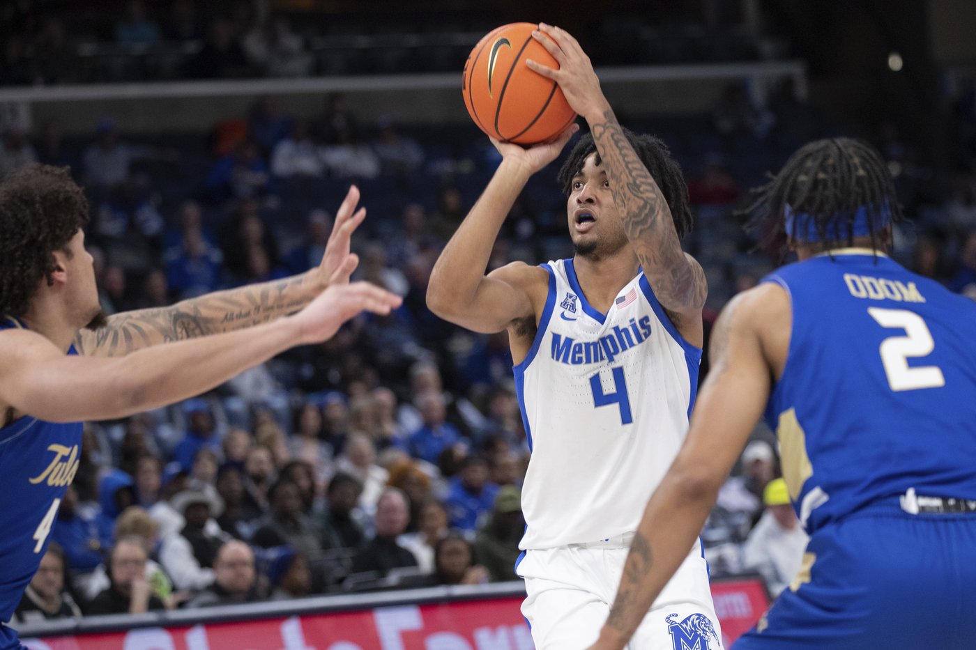 No. 17 Memphis beats Tulsa 83-71 to hold onto AAC lead | iNFOnews.ca No. 17 Memphis beats Tulsa 83-71 to hold onto AAC lead | iNFOnews.ca