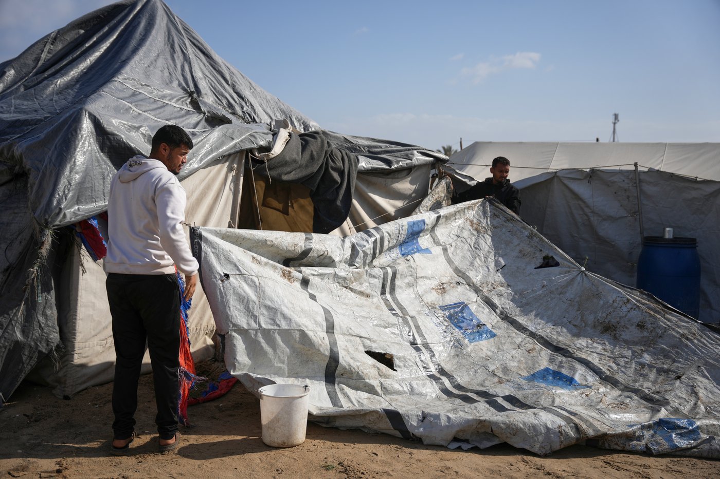 First strong winter rains soak Gaza's makeshift shelters | iNFOnews.ca