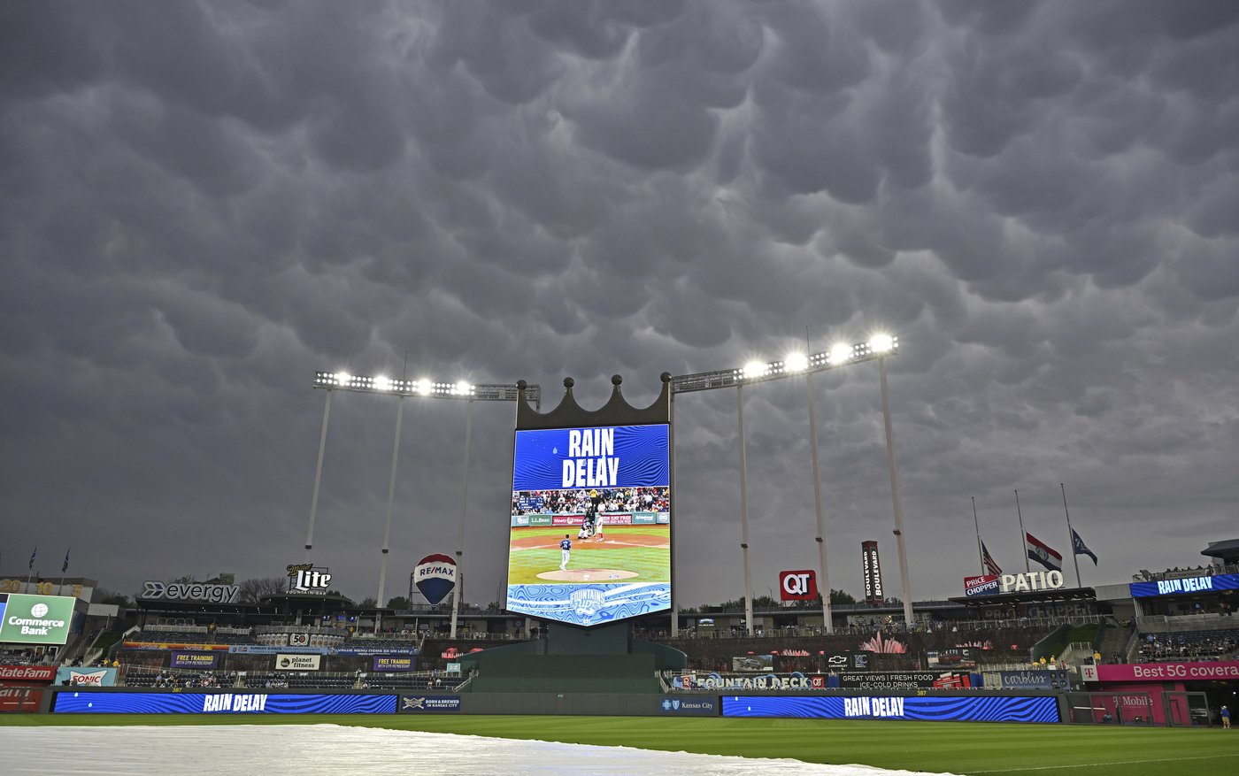 Game between Rockies and Royals postponed due to rain; teams will play doubleheader Thursday | iNFOnews.ca