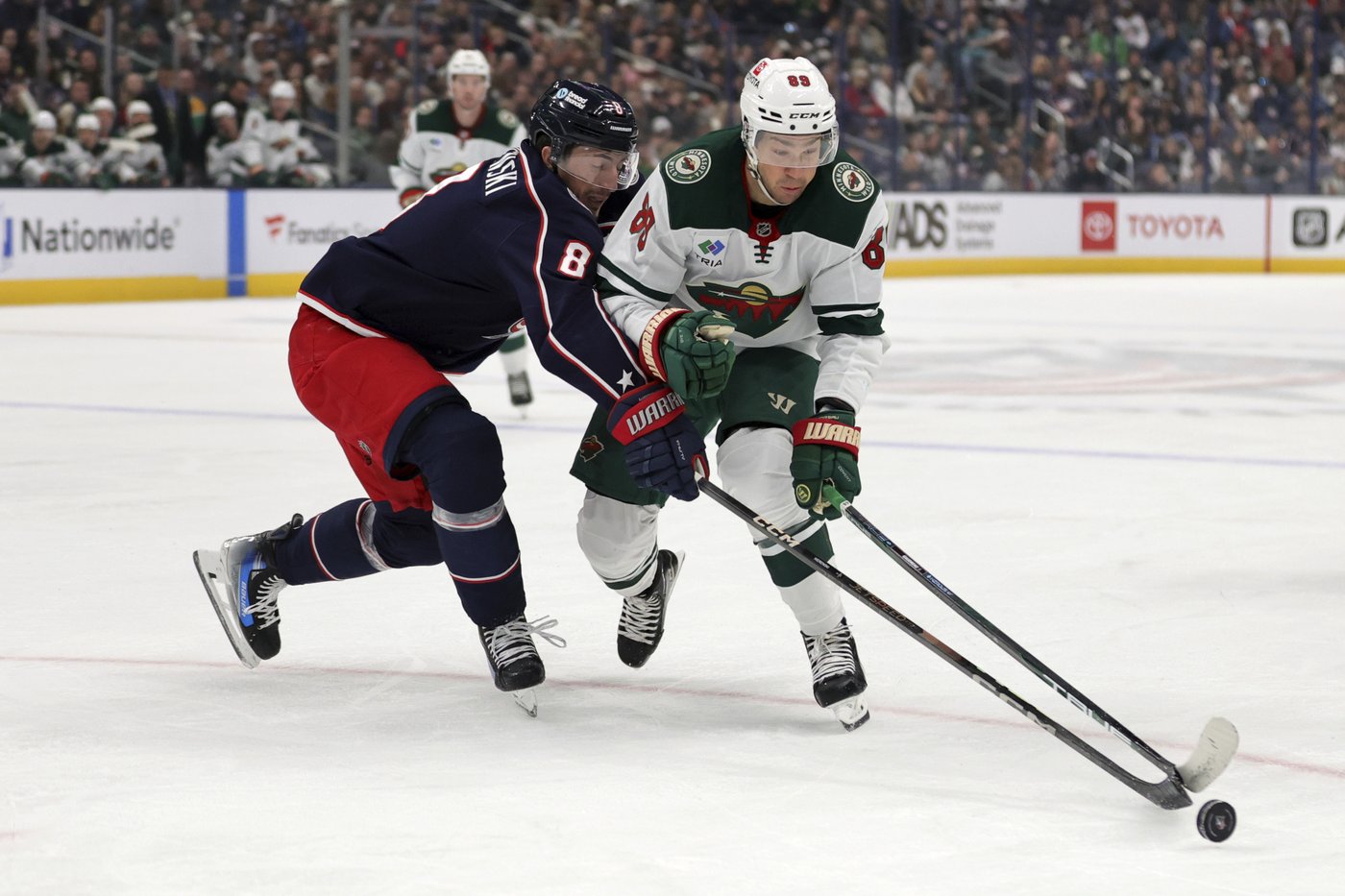 Kaprizov logs a goal and an assist and Gustavsson makes 23 saves as the Wild beats Blue Jackets 3-1 | iNFOnews.ca