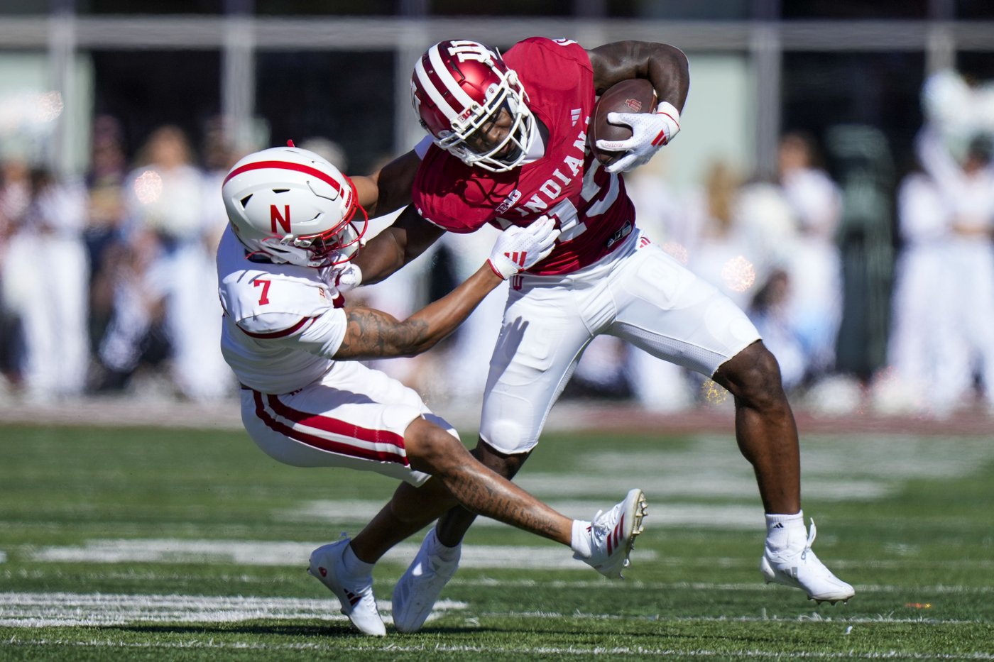 No. 16 Indiana routs Nebraska 56-7 to stay unbeaten; Rourke injures hand and misses 2nd half | iNFOnews.ca No. 16 Indiana routs Nebraska 56-7 to stay unbeaten; Rourke injures hand and misses 2nd half | iNFOnews.ca