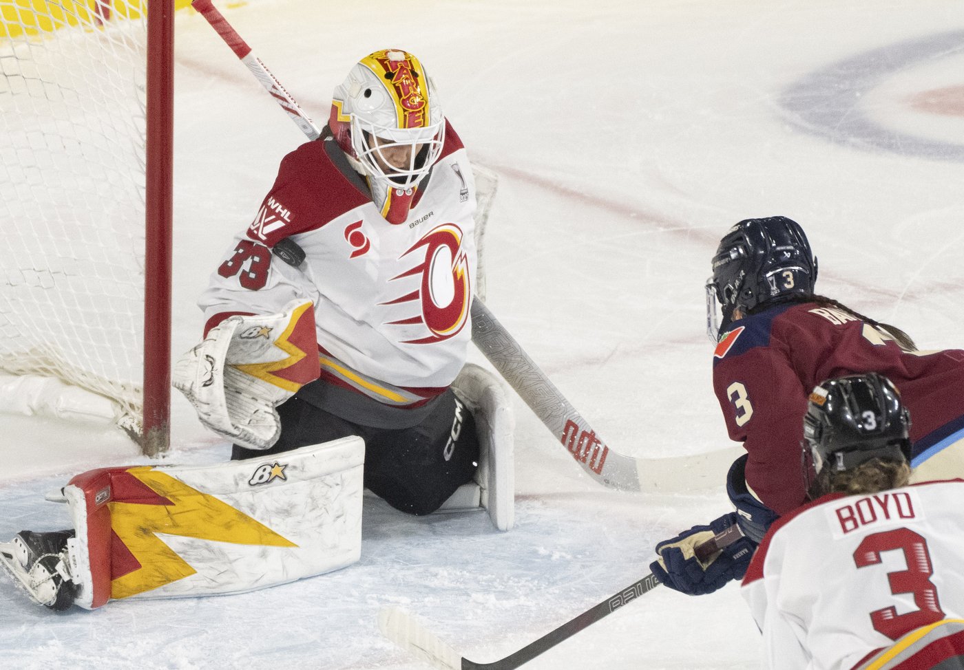 Darkangelo nets winner, Charge win 3-2 over Victoire in Game 1 of PWHL semifinal | iNFOnews.ca Darkangelo nets winner, Charge win 3-2 over Victoire in Game 1 of PWHL semifinal | iNFOnews.ca