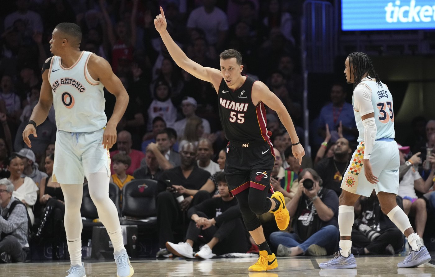 Rookie Kel’el Ware matches season high with 25 points in the Heat's 128-107 win over the Spurs | iNFOnews.ca