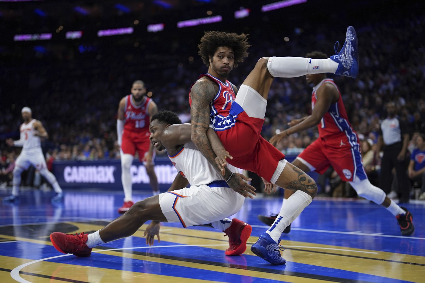 Anunoby leads Knicks past struggling 76ers 111-99 in Embiid's debut | iNFOnews.ca Anunoby leads Knicks past struggling 76ers 111-99 in Embiid's debut | iNFOnews.ca