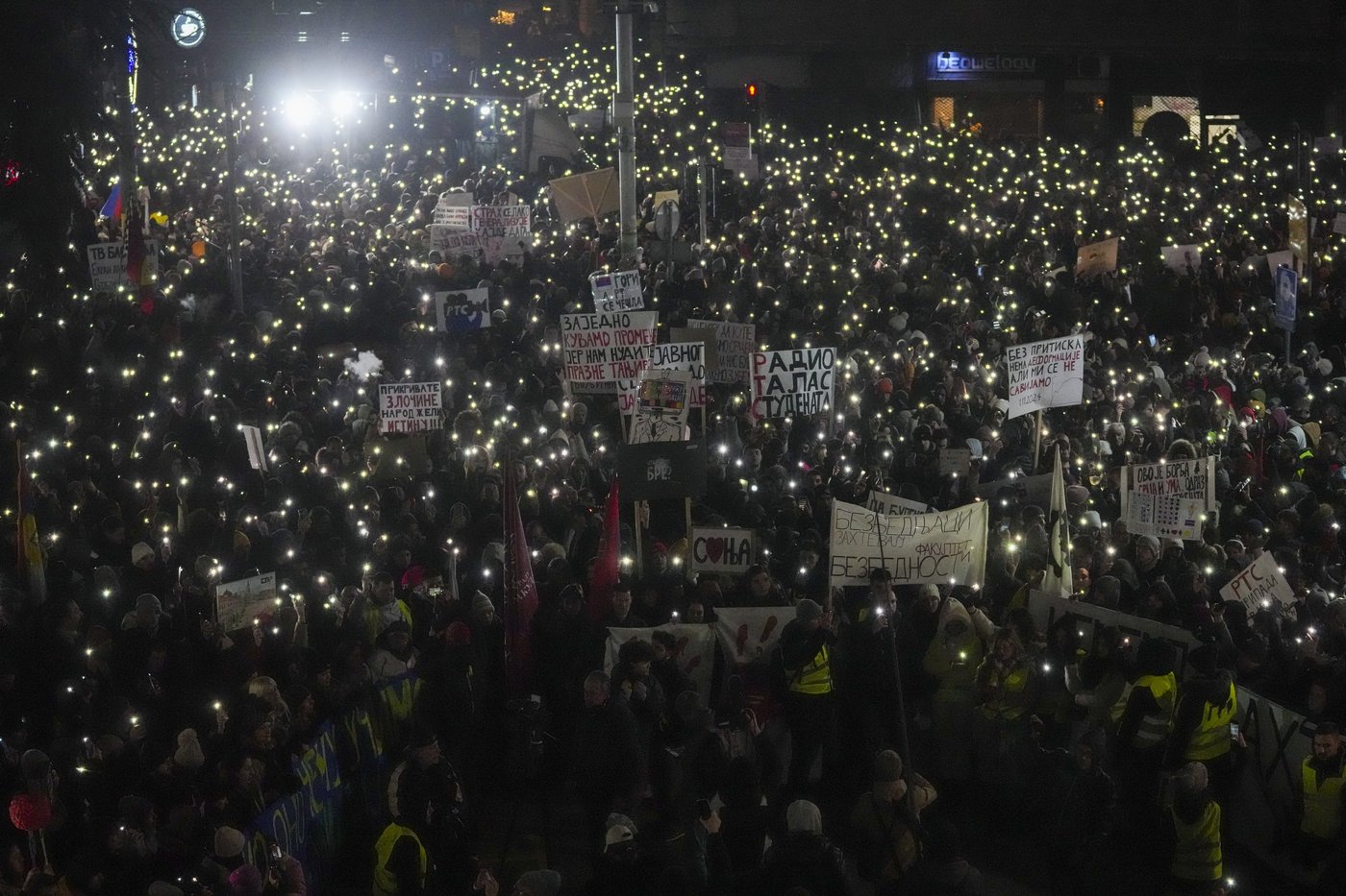 Students lead massive protests in Serbia against state broadcaster and president | iNFOnews.ca