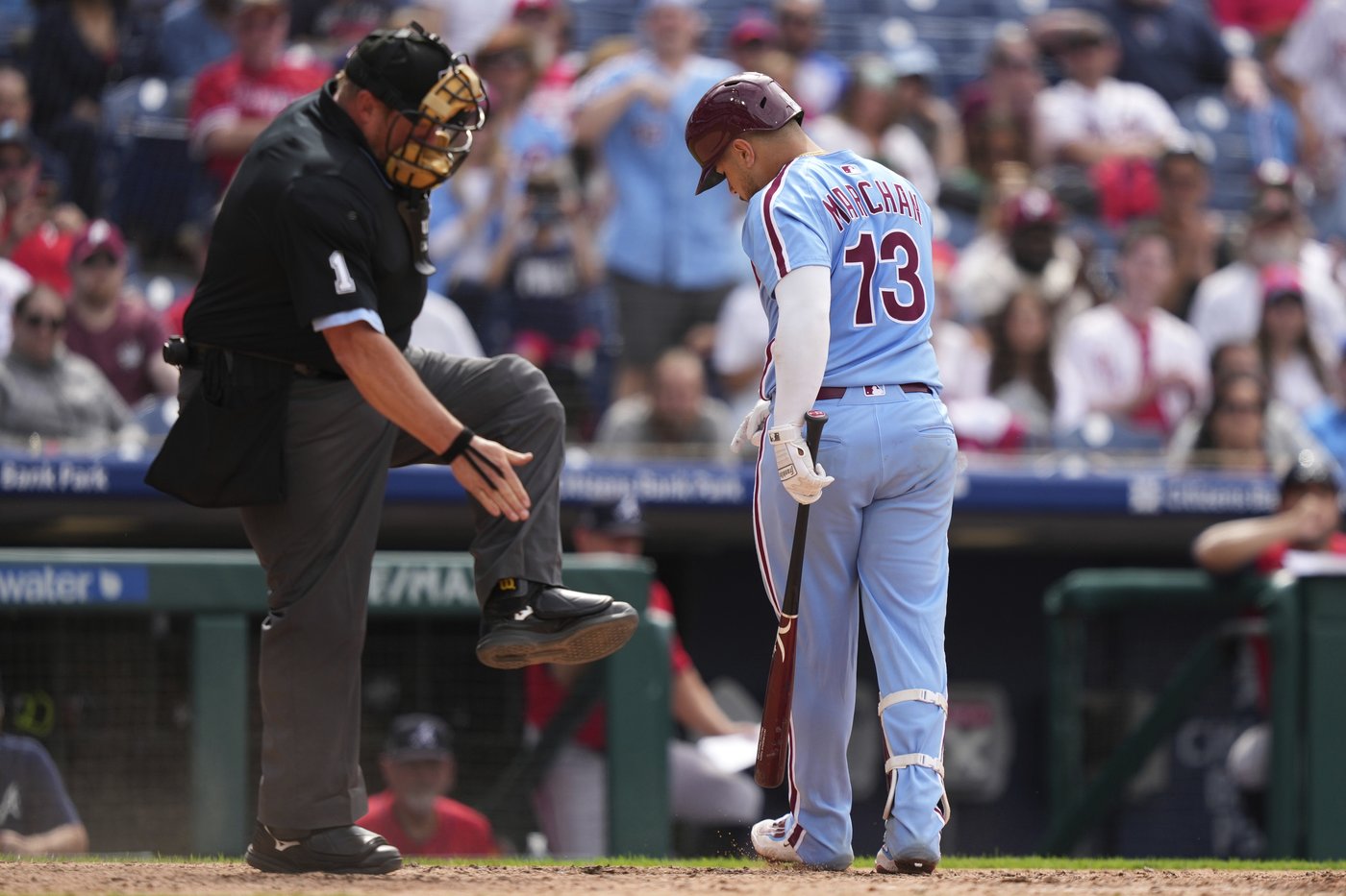 Marchán leads Harper-less Phillies over Braves 5-4 in doubleheader opener for 23rd win in 29 games | iNFOnews.ca Marchán leads Harper-less Phillies over Braves 5-4 in doubleheader opener for 23rd win in 29 games | iNFOnews.ca