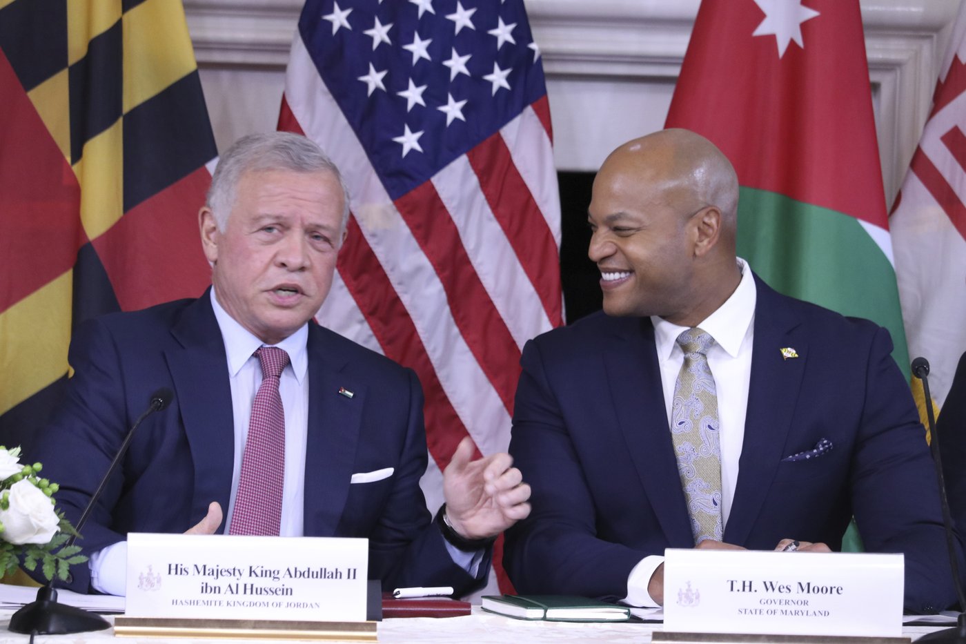 Maryland Gov. Wes Moore welcomes King Abdullah II of Jordan to Maryland Capitol | iNFOnews.ca