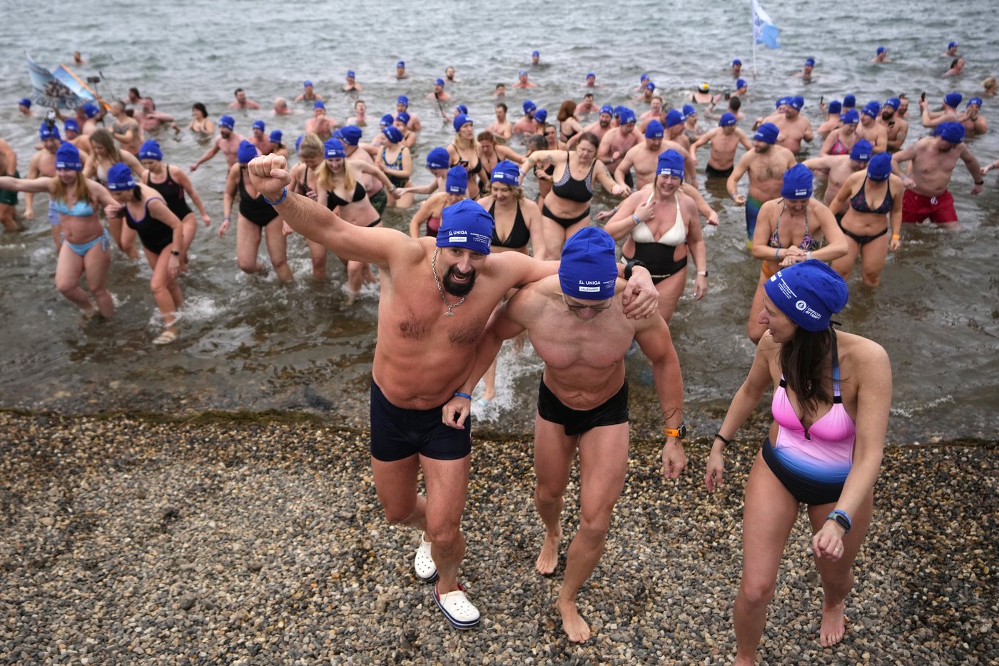 Cold-water swimmers in the Czech Republic set a new world record for the largest polar bear dip | iNFOnews.ca